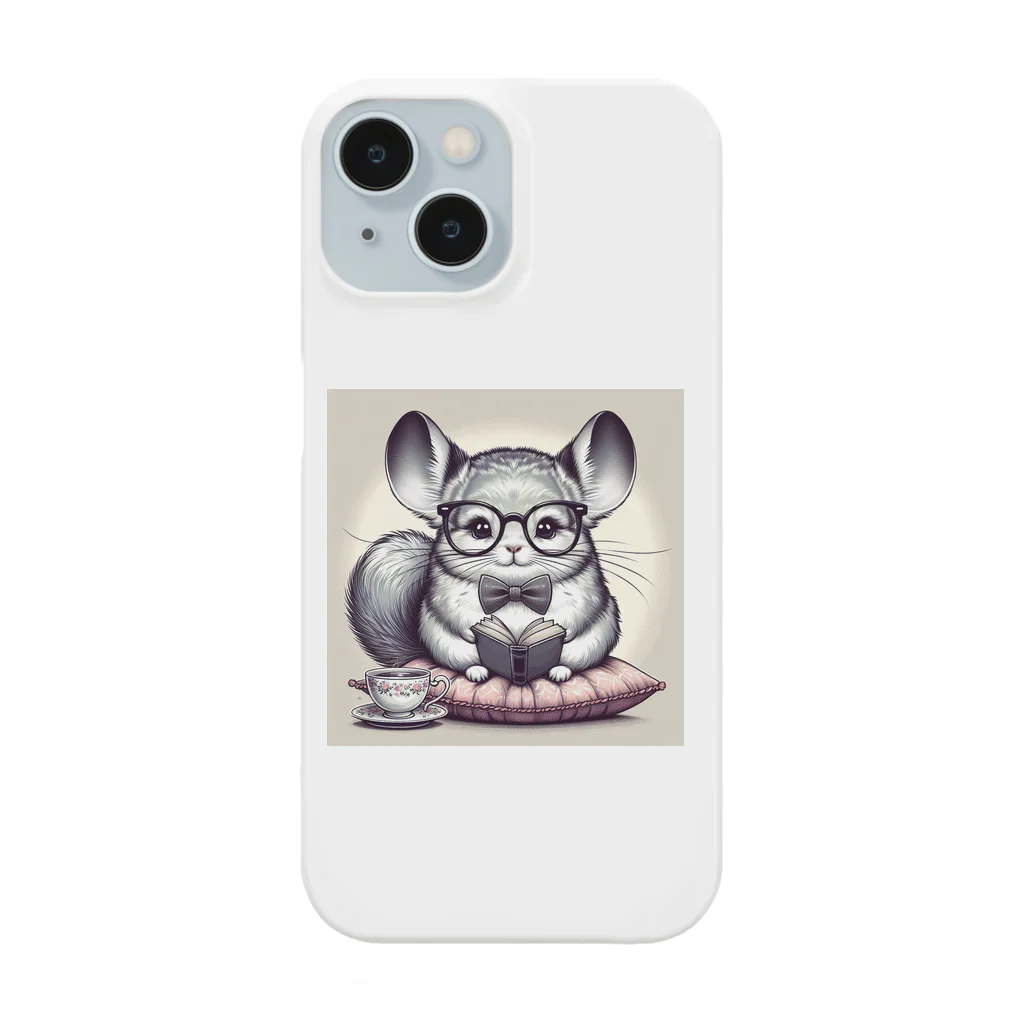 もふっとチンチラ🐭のメガネくんチンチラ Smartphone Case