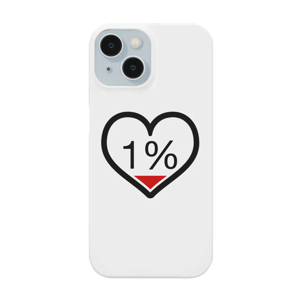 Our.s SUZURI店ののこり残量1％ Smartphone Case