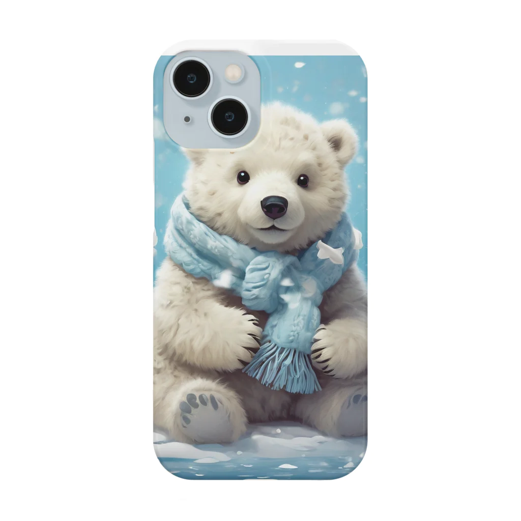 りんりんの可愛いシロクマちゃんショップ　かわいいよ！の白くま Smartphone Case