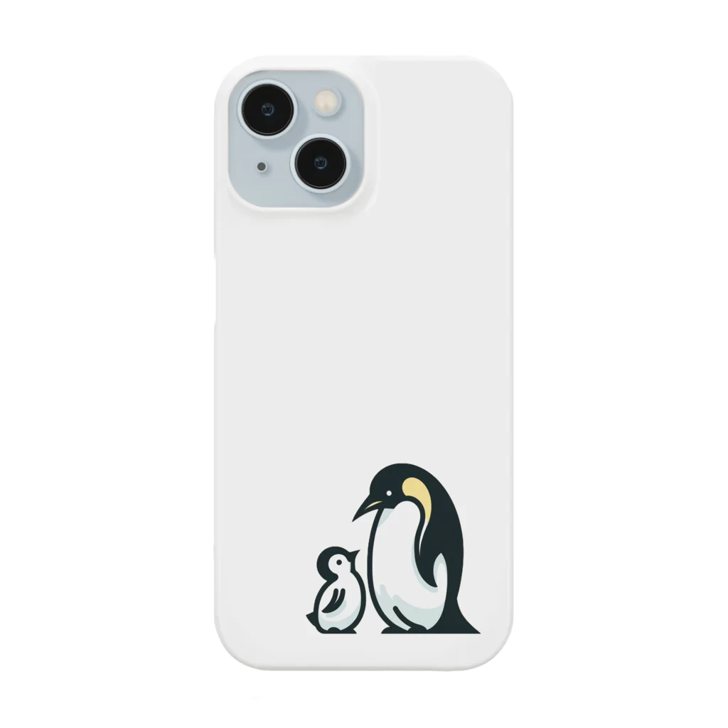 もふもふの森のペンギンのおやこ Smartphone Case