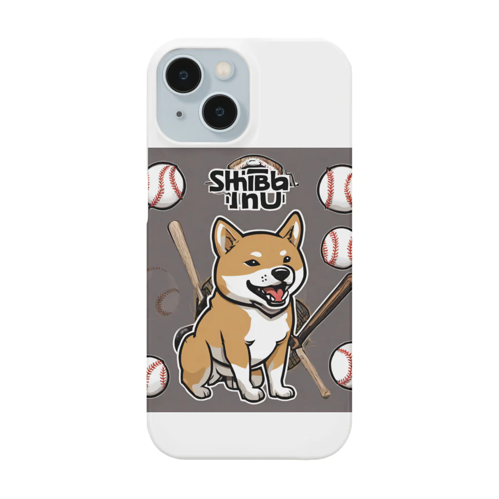 YRショップのかわいい柴犬グッズ 野球 Smartphone Case