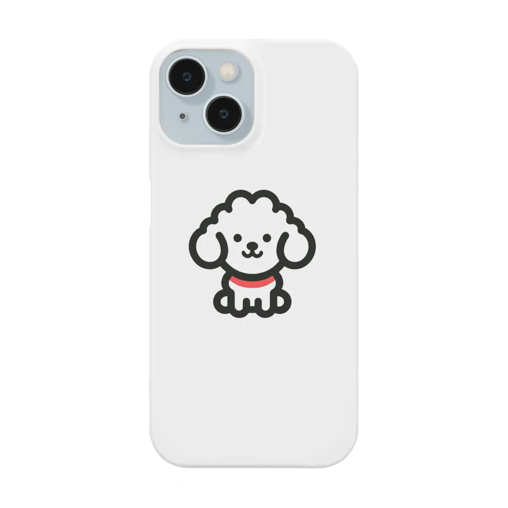 わんこグッズしょっぷcooの白プードル Smartphone Case