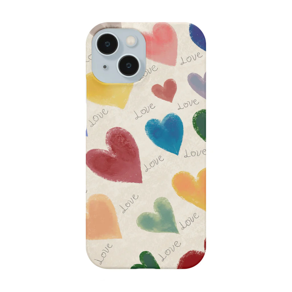 Iju's Item ShopのLoveがいっぱい❤️イラストアイテム Smartphone Case