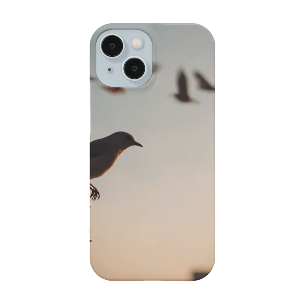 simaenaga234の夕方の鳥 Smartphone Case