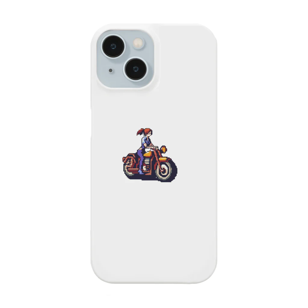 あおいろ🇺🇸のドットバイカーレディ Smartphone Case