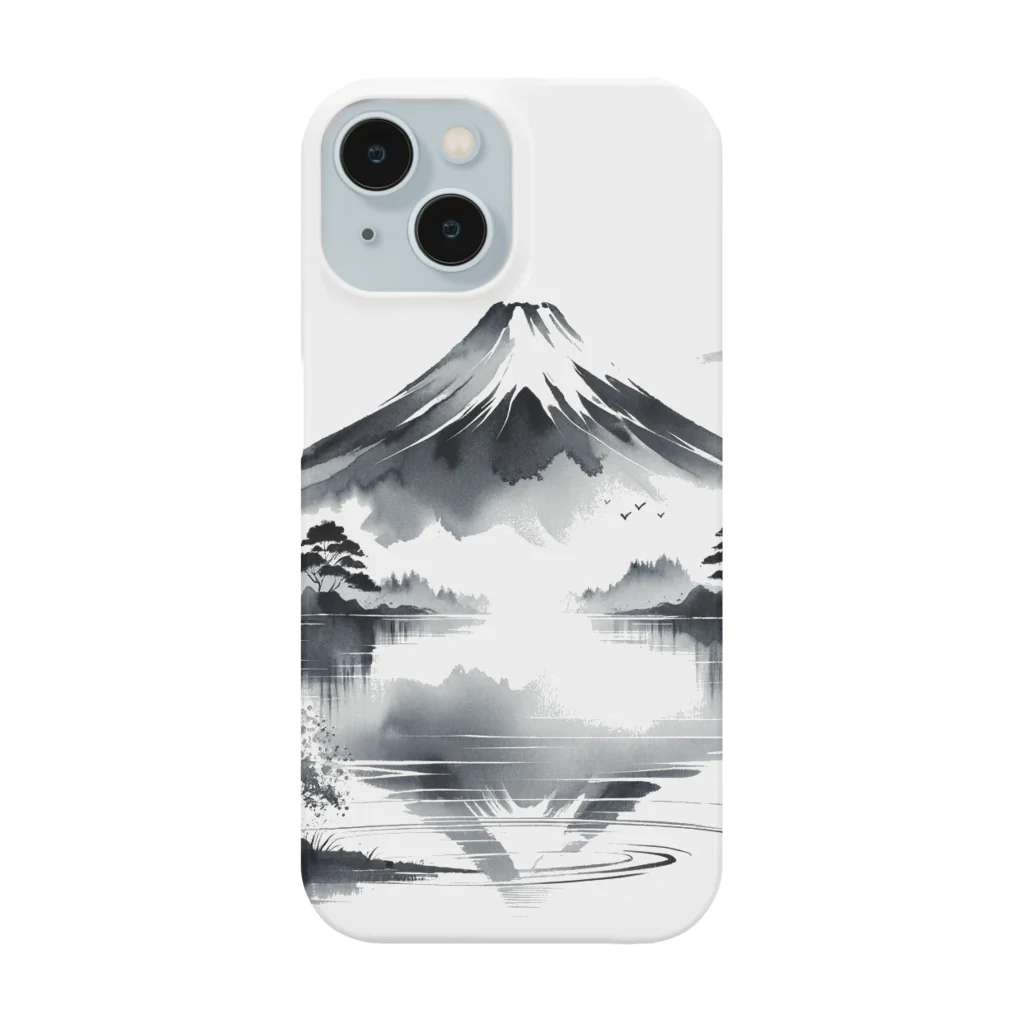 WAFU_JAPANのMirroring Mt.Fuji スマホケース