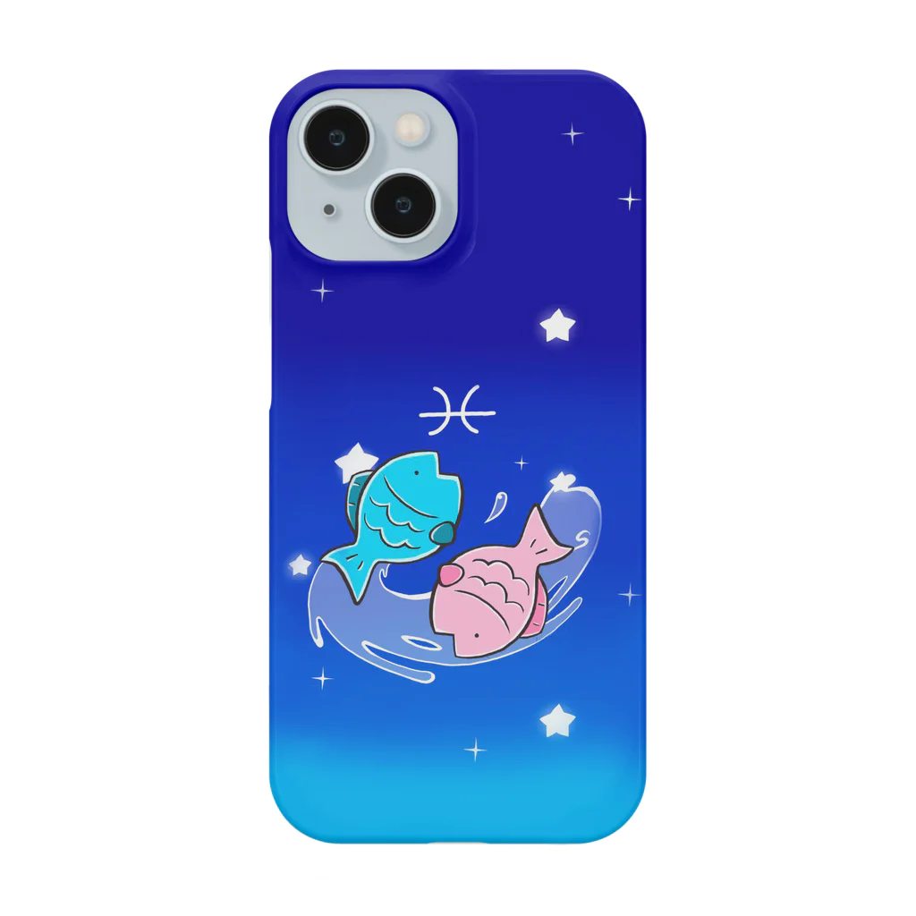 もふもふ堂の魚座のスマホケース Smartphone Case