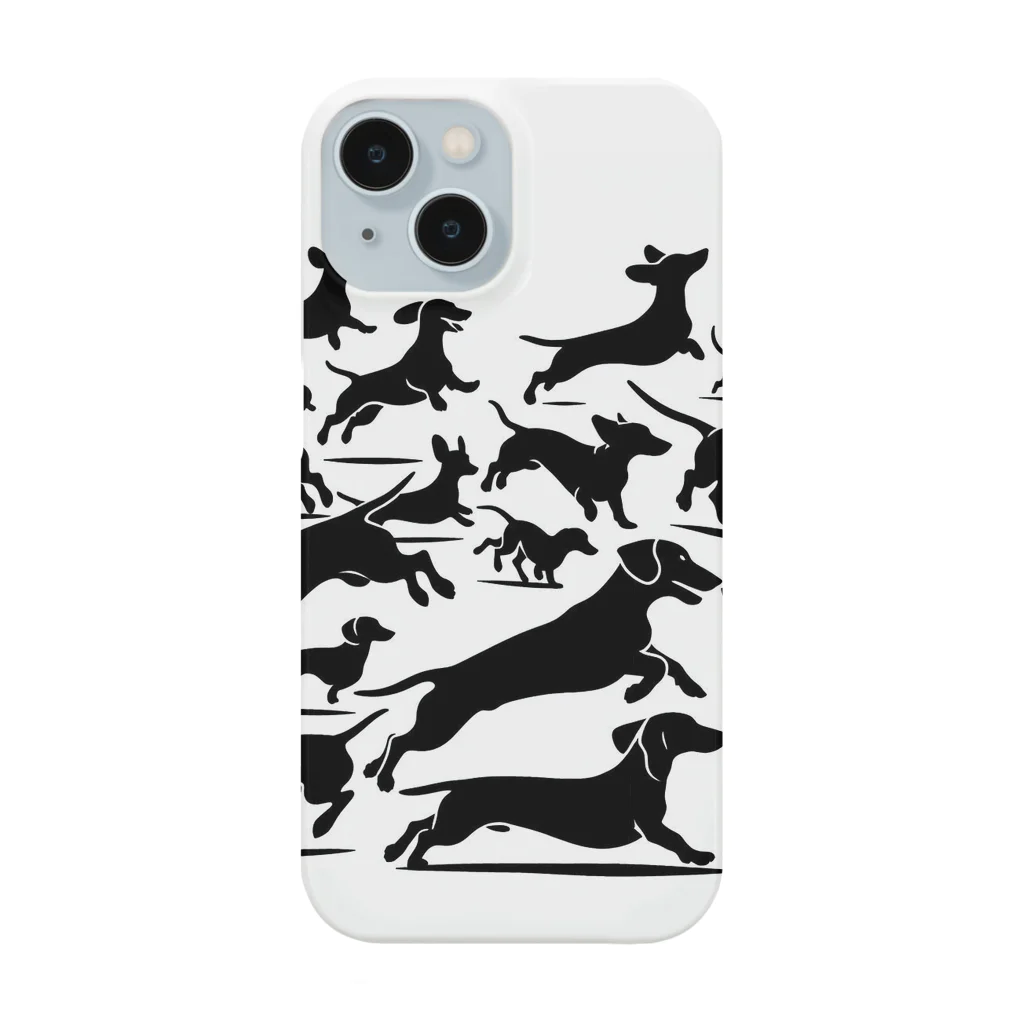 dogfulのミニチュアダックスフンドの運動会 Smartphone Case