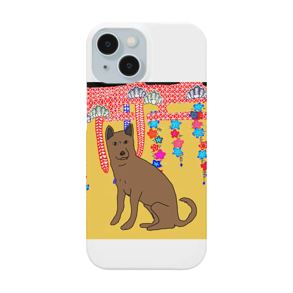 就労支援A型 ONE STEP | ワンステップの紅型シリーズ　琉球犬 Smartphone Case