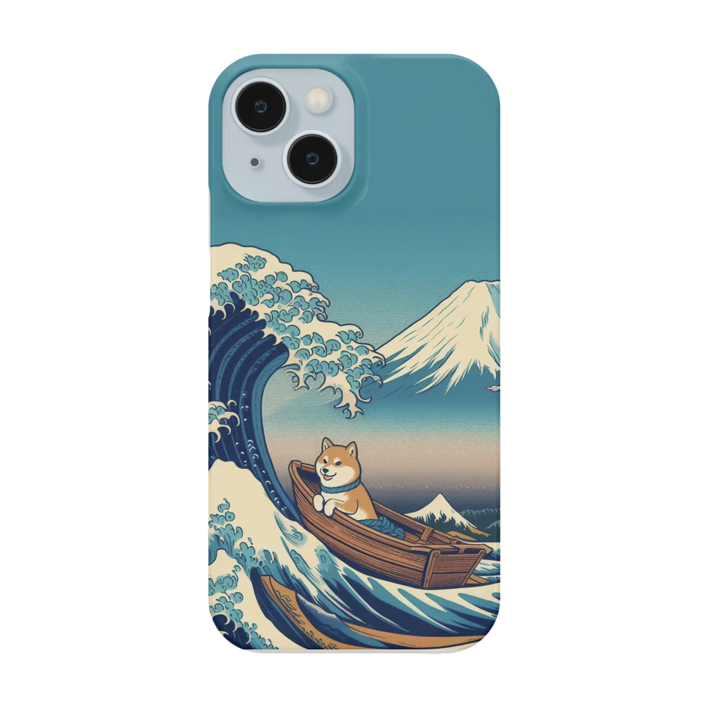 柴とか柴とか柴とか柴犬。の浮世絵風なしばいぬ。３ Smartphone Case