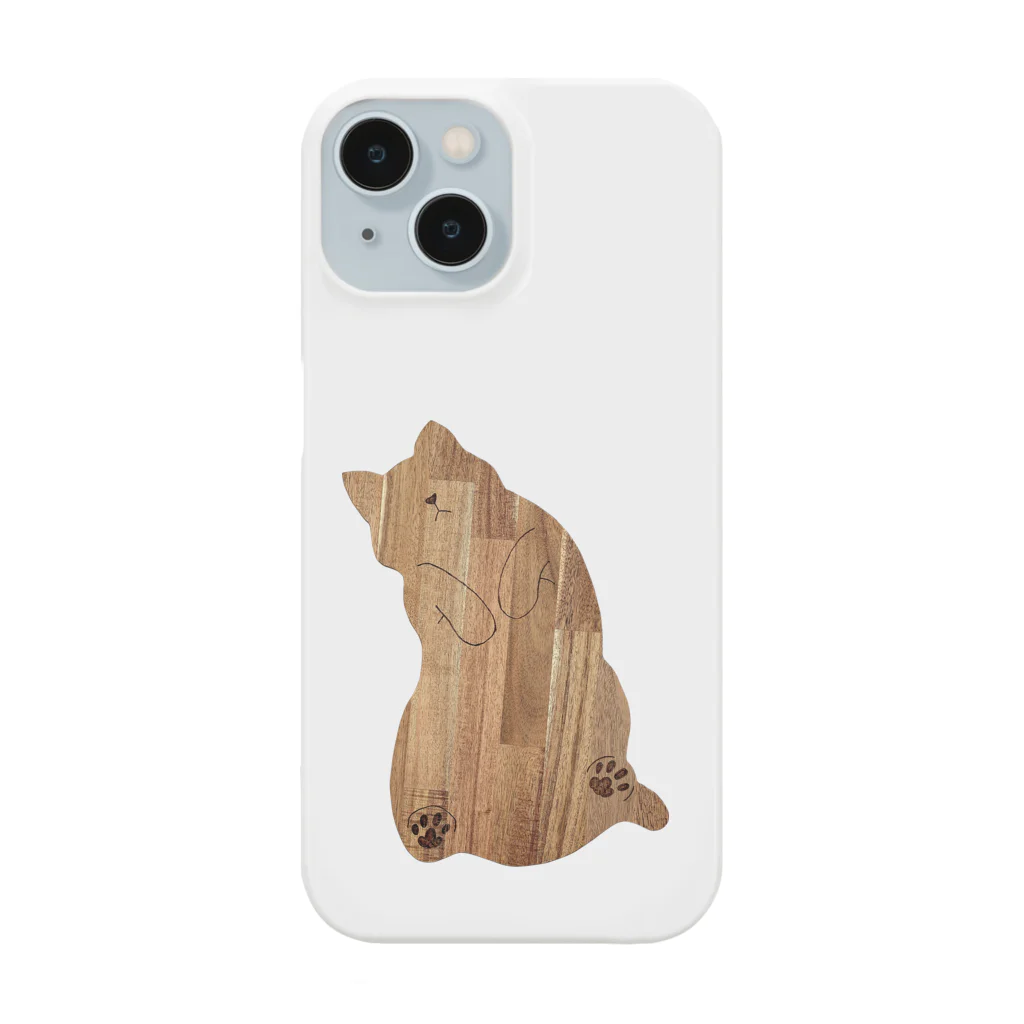 BUNMOMIのへそ天ねこシルエット Smartphone Case