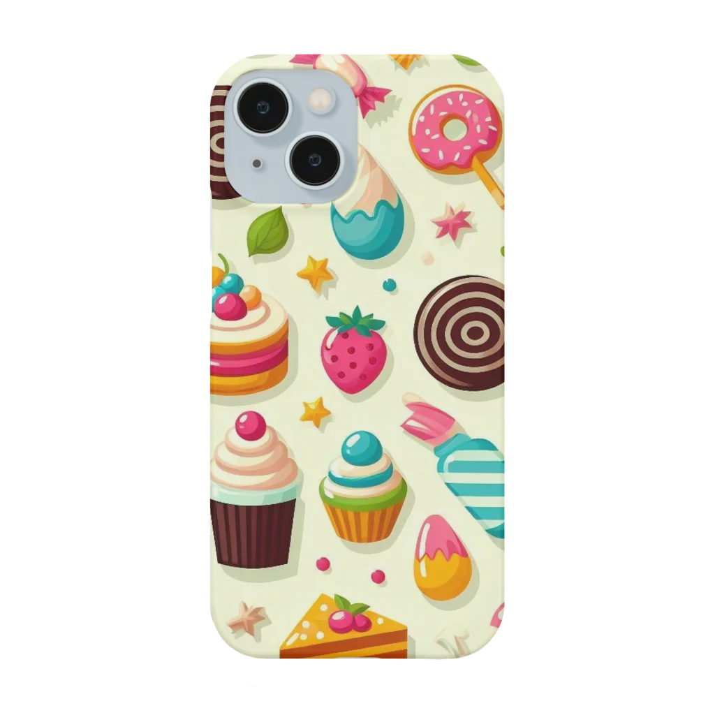 kazucchi shopのスィーツ柄 Smartphone Case