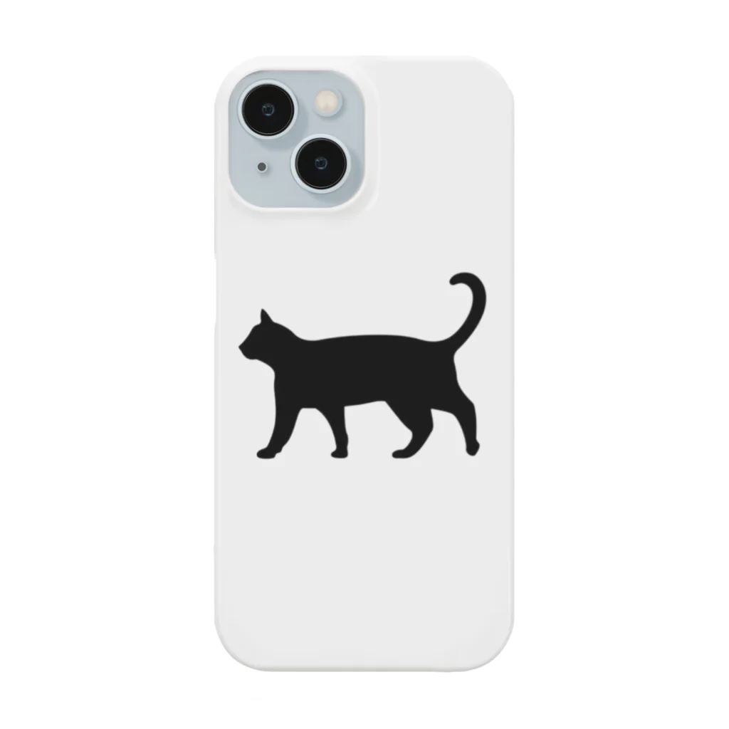 Teatime ティータイムの黒猫は見ていた　ねこ Smartphone Case