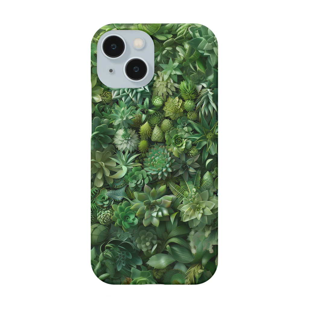 SUKI NA MONO HA NANDESUKA?の多肉植物の総柄 Smartphone Case