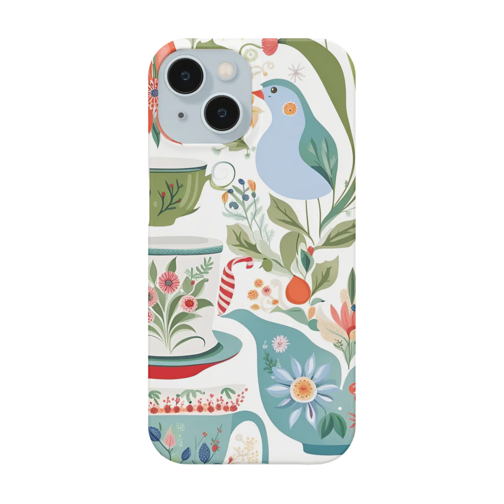 (っ◔◡◔)っ ♥ Le Petit Trésor ♥の花の詩カップ(The Flower Poetry Cup) Smartphone Case