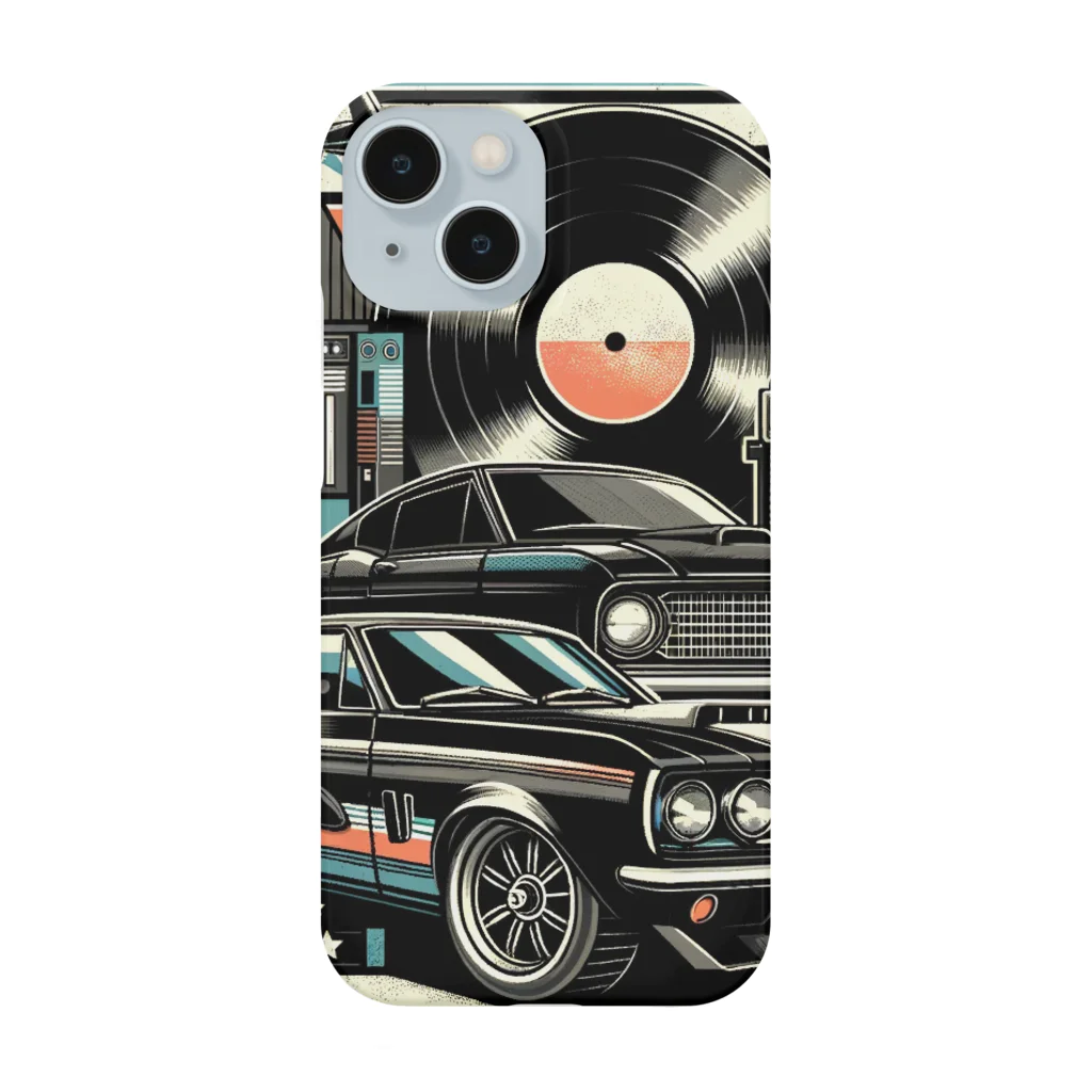 kenken-kenkenショップの車とレコード Smartphone Case