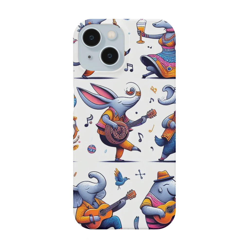 音楽ルー106の踊る動物 Smartphone Case