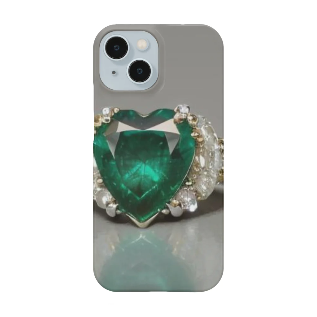 ゆうめい♏のBirthstone/heart-shaped ring/May Smartphone Case