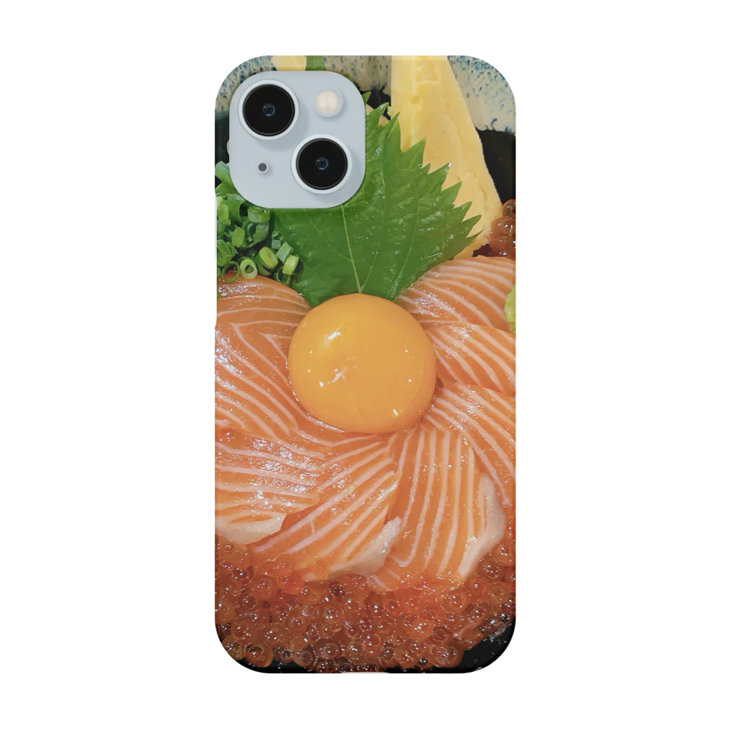 ぷりぷり飯店ヌーイーのぷりぷりサーモンいくら丼 Smartphone Case