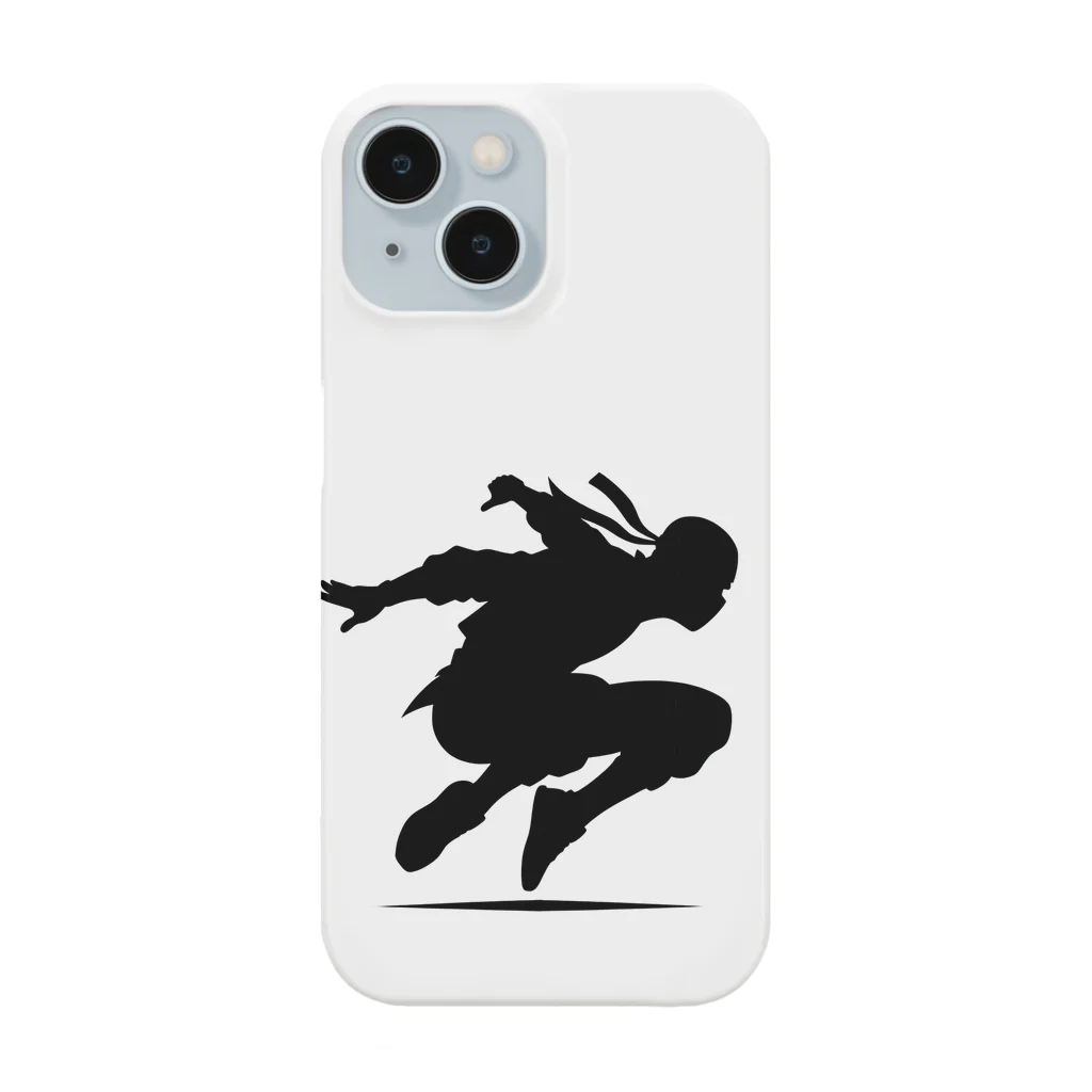 Ninja-Styleの忍者シルエット疾風ジャンプ Smartphone Case