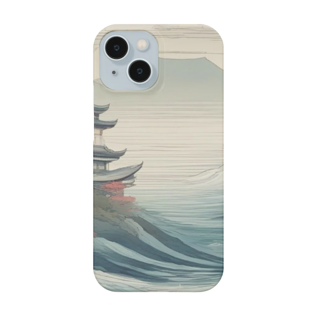 curtisの日本建築と海 Smartphone Case