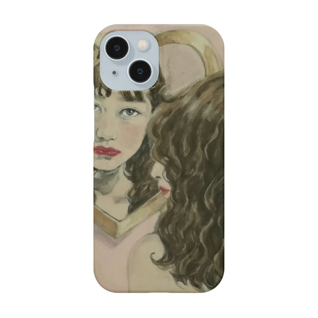 mocoMOROCCOのハートミラーと女の子 Smartphone Case