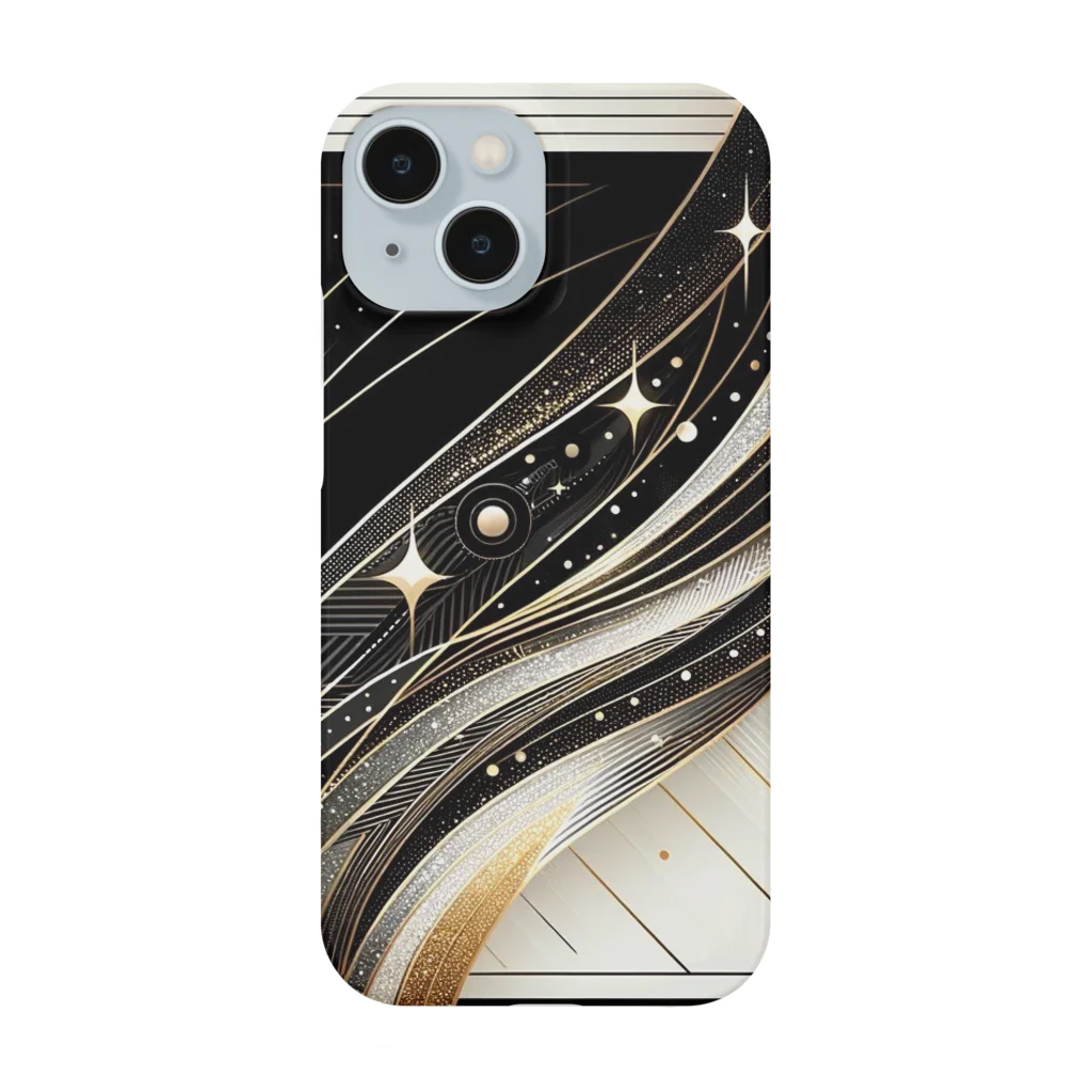 Black_White_Goldの流れ星 Smartphone Case