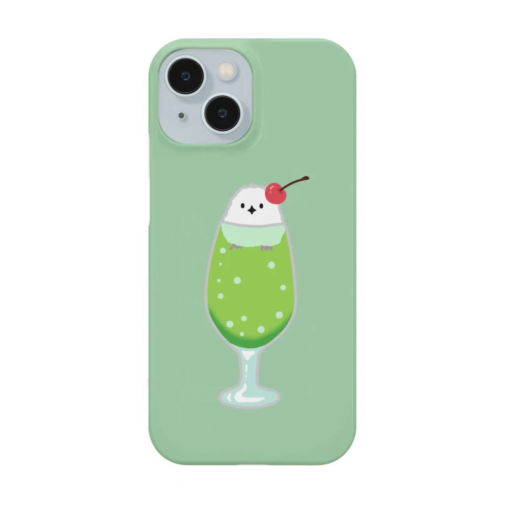 ハナのお店のシマエナガソーダ（グリーン） Smartphone Case