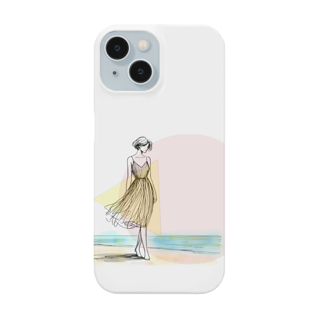 Kura88の海岸を歩く女性 Smartphone Case