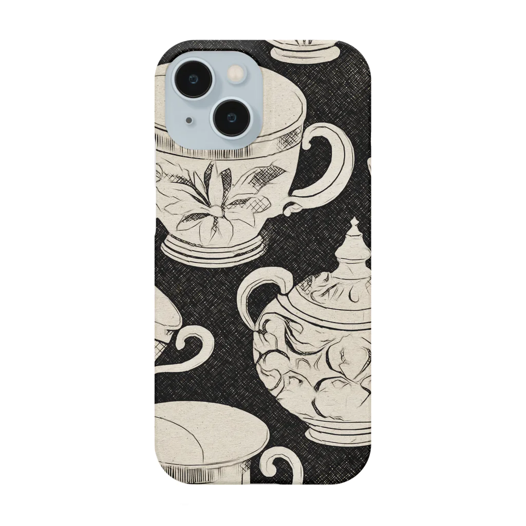 (っ◔◡◔)っ ♥ Le Petit Trésor ♥の花の詩カップ(The Flower Poetry Cup) Smartphone Case