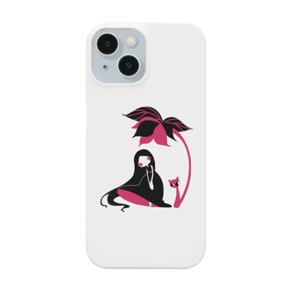 ちぃまるshopの女の子と猫 Smartphone Case