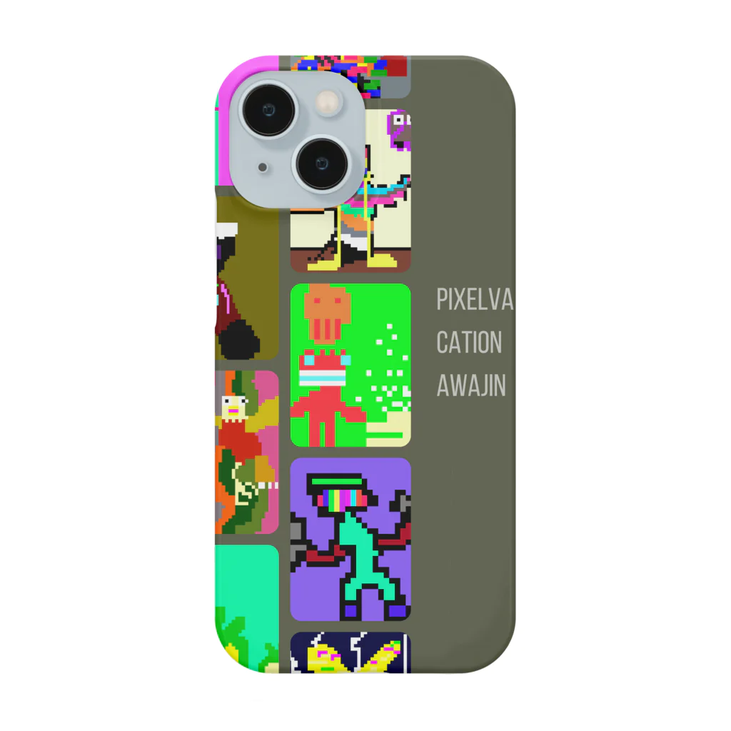 泡人FAMILIA🐩フィジカルマーケットのPixelvacationのなかまたち　その２ Smartphone Case