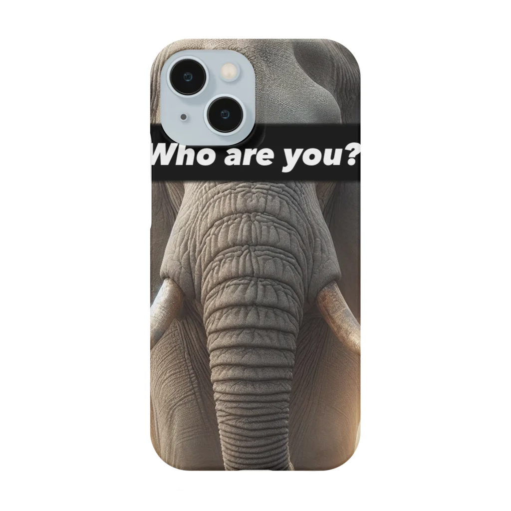 akihotyan.&のWho are you?Elephant スマホケース