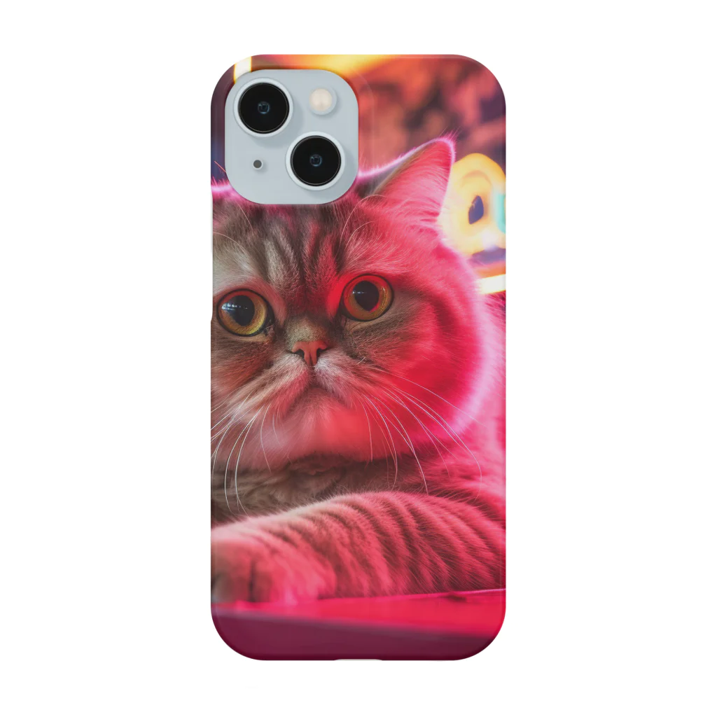 ネオンストリートANIMALのエキゾチックショートヘア#4【ネオンストリートcat】 Smartphone Case