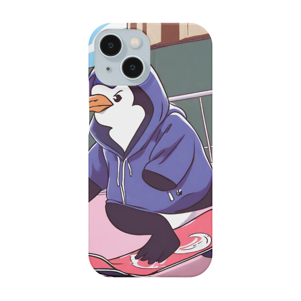 tak12_12のスケーターペンギン君 Smartphone Case