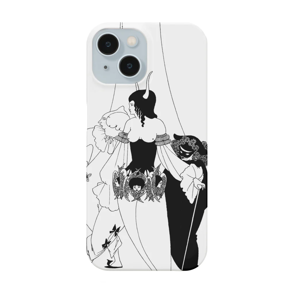 夢見る西洋絵画のオーブリー・ビアズリー「赤死病のマスク」挿絵 Smartphone Case