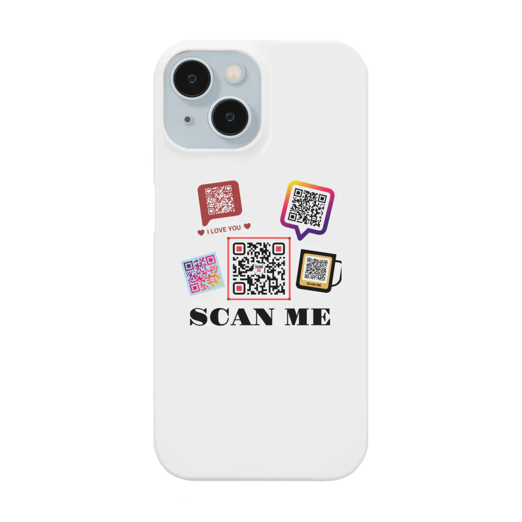 Studio L.O.LのSCAN ME いっぱいのQRコード スマホケース