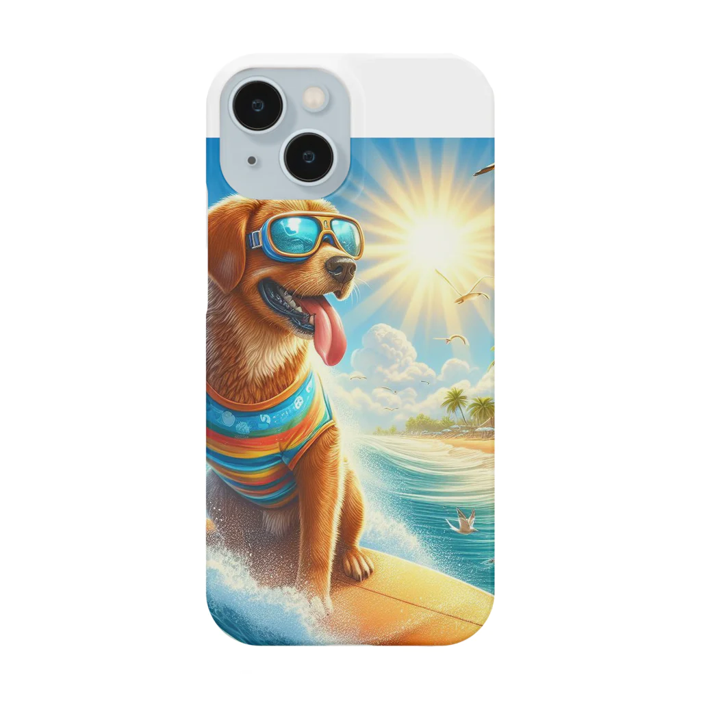 ショウショップの犬サーフィン Smartphone Case