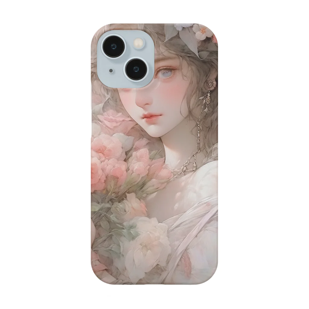 AQUAMETAVERSEのバラの花束と女性　なでしこ1478 Smartphone Case