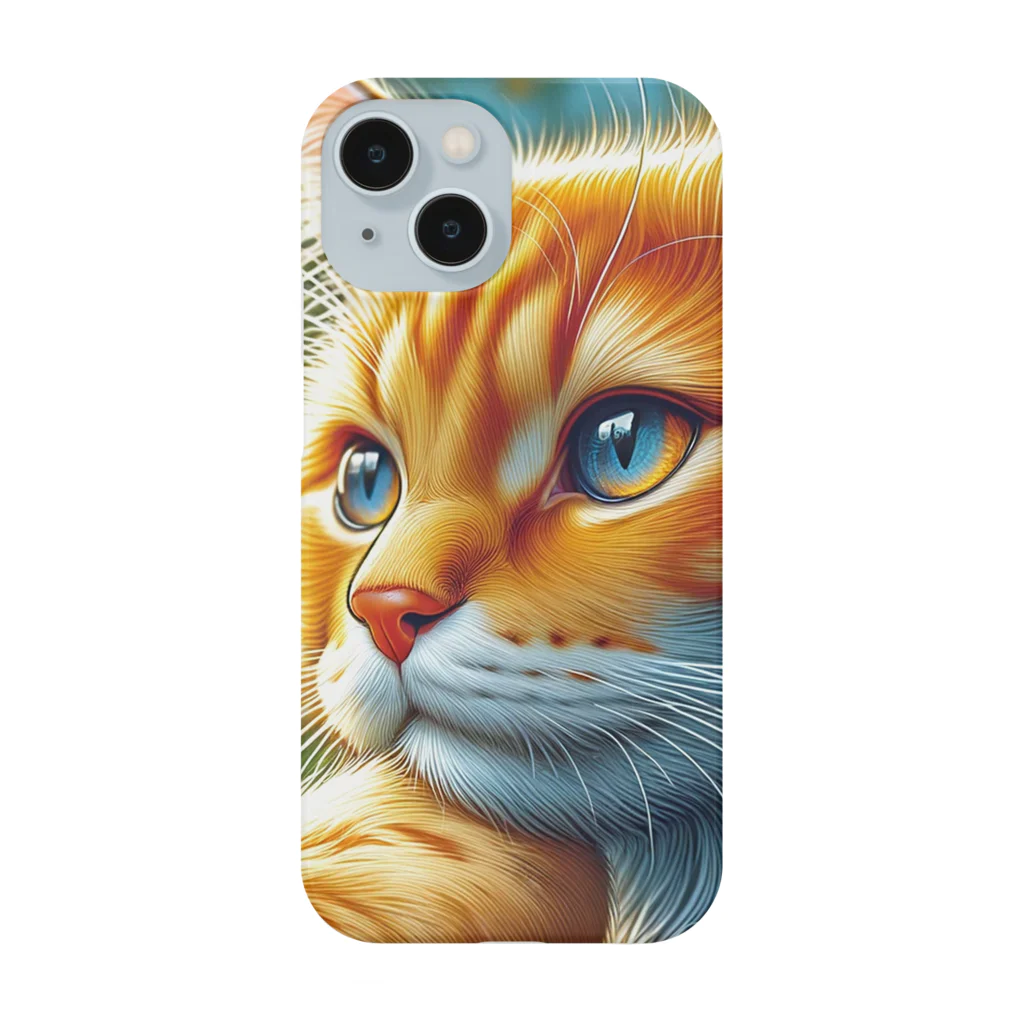 Ama'sのトラ猫Thinking Time Smartphone Case