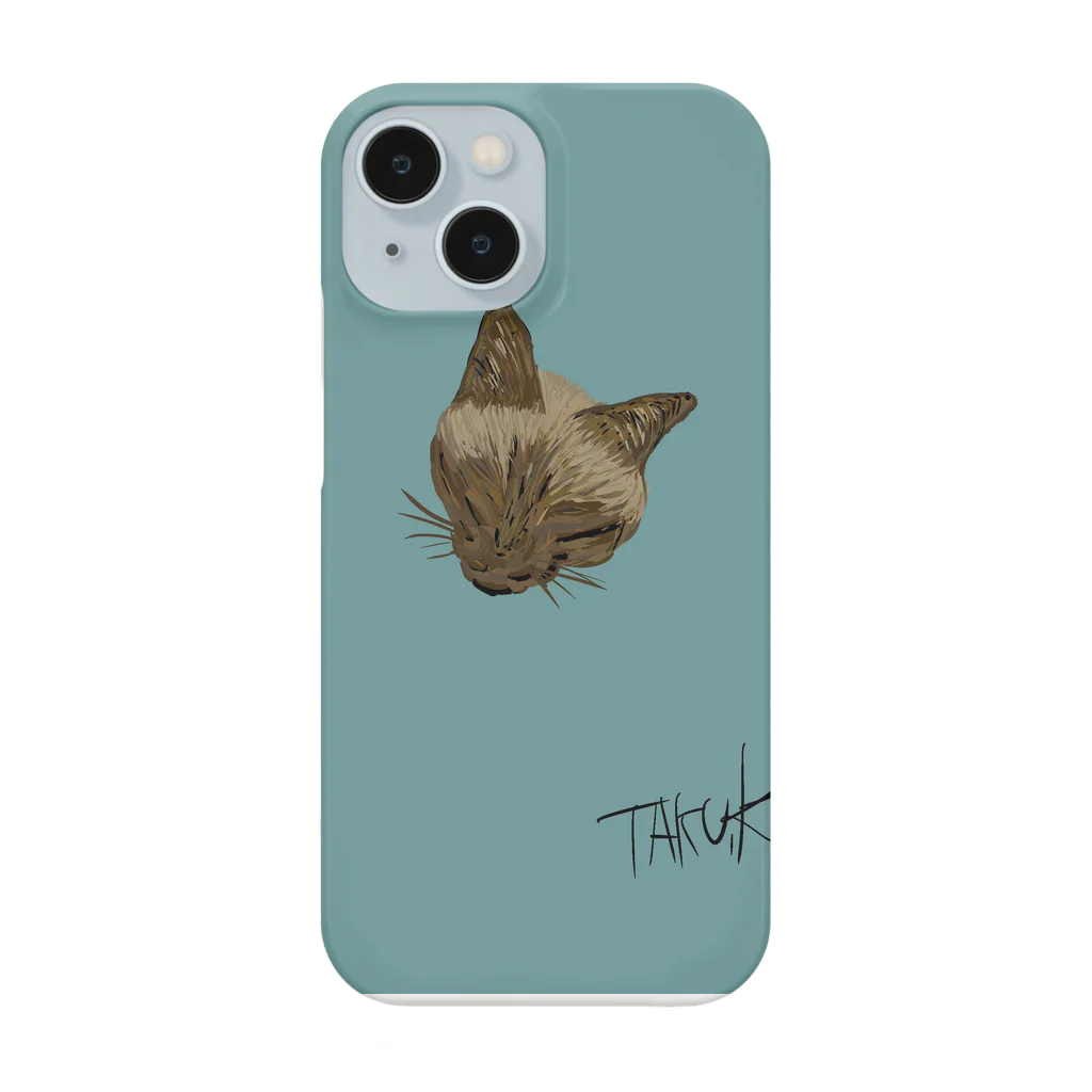 cat tshirtのスマホ Smartphone Case