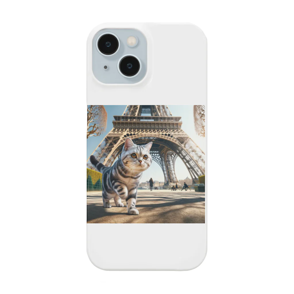 japantravelの猫のパリ散歩 Smartphone Case