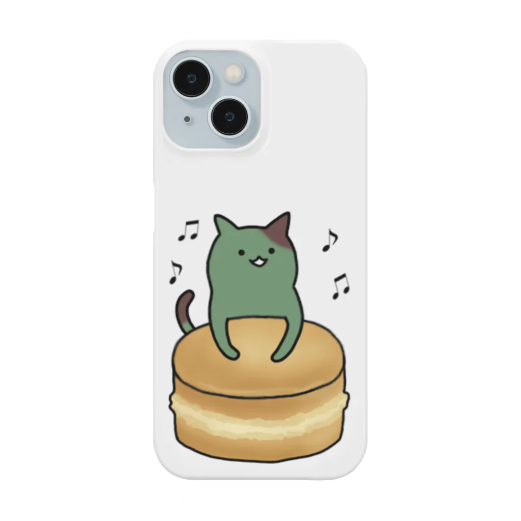 ポテサラのよもぎ猫と大判焼き スマホケース