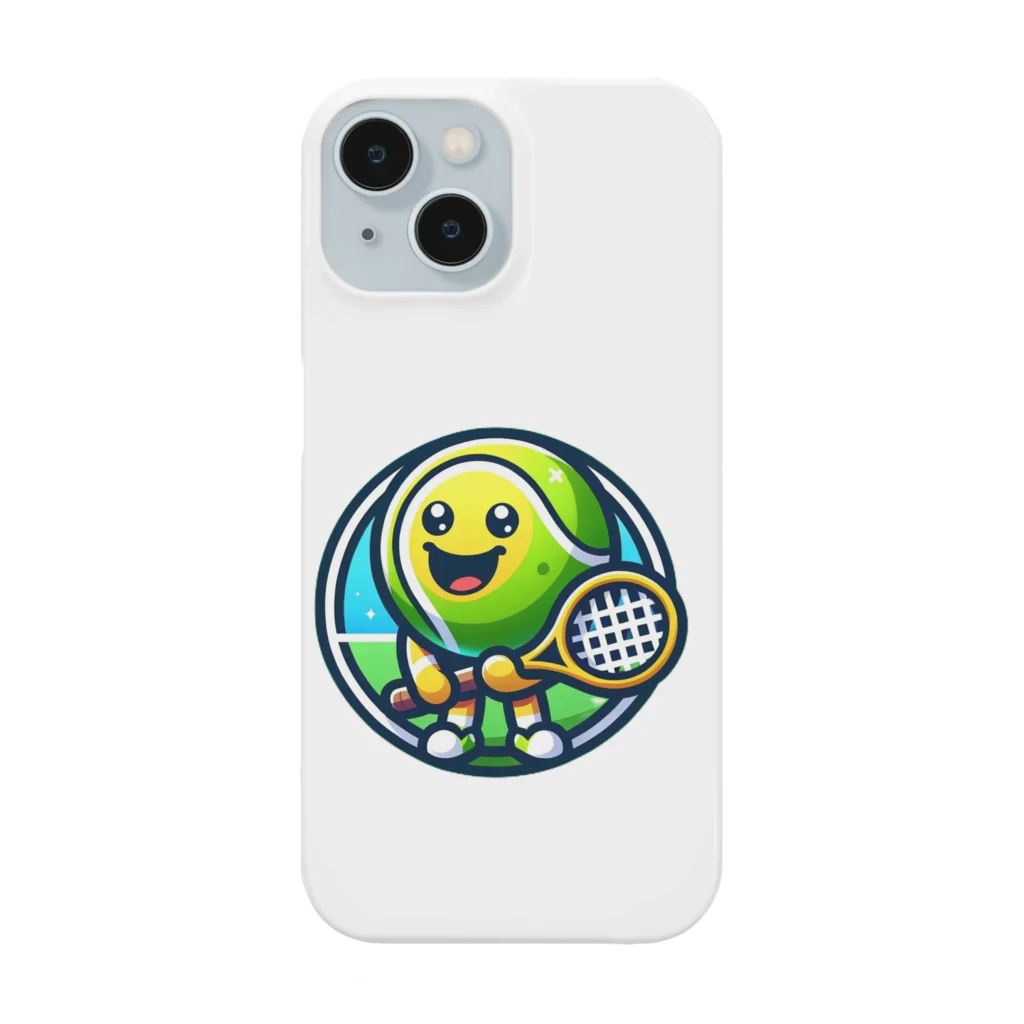 パグとプードルのテニスボールキャラクター Smartphone Case