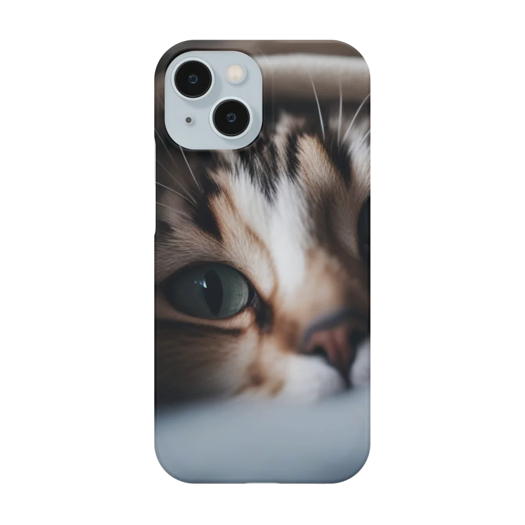 feliceの毛布の下に隠れている猫 Smartphone Case