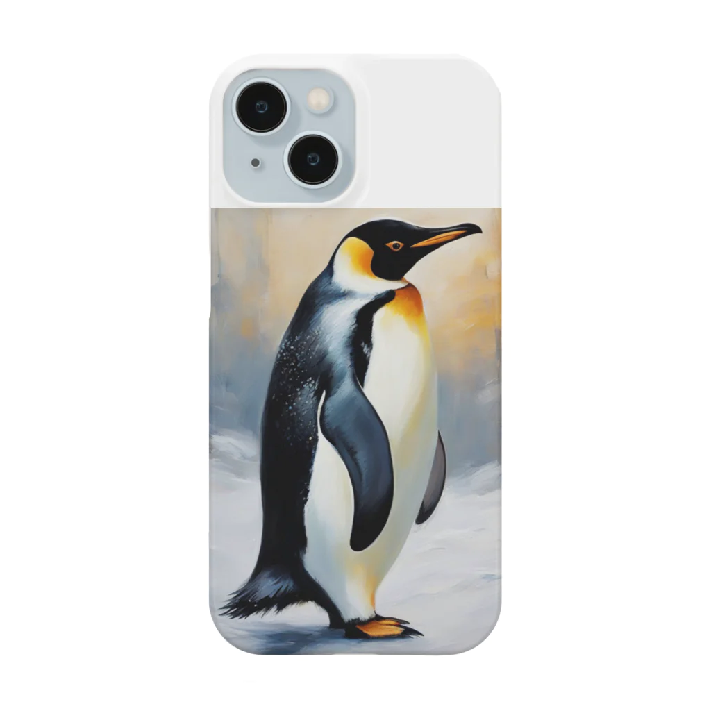 akipen76の困難に立ち向かう勇敢なペンギン Smartphone Case
