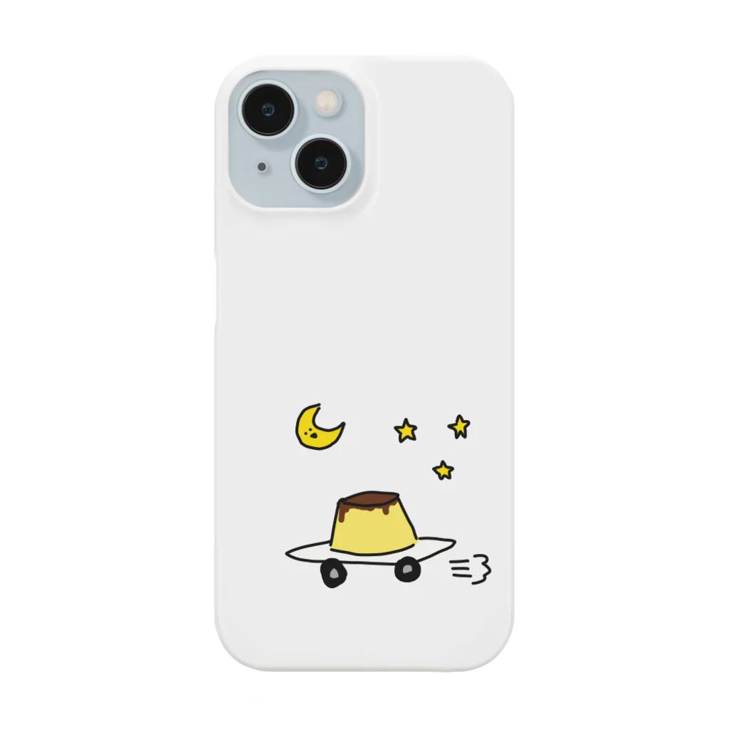 愛と幸せの魔法使いの月夜に駆けるプリン Smartphone Case