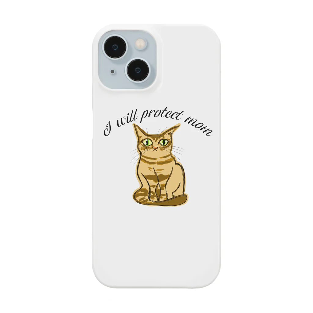 CAT♡CONのI will protect mom Smartphone Case