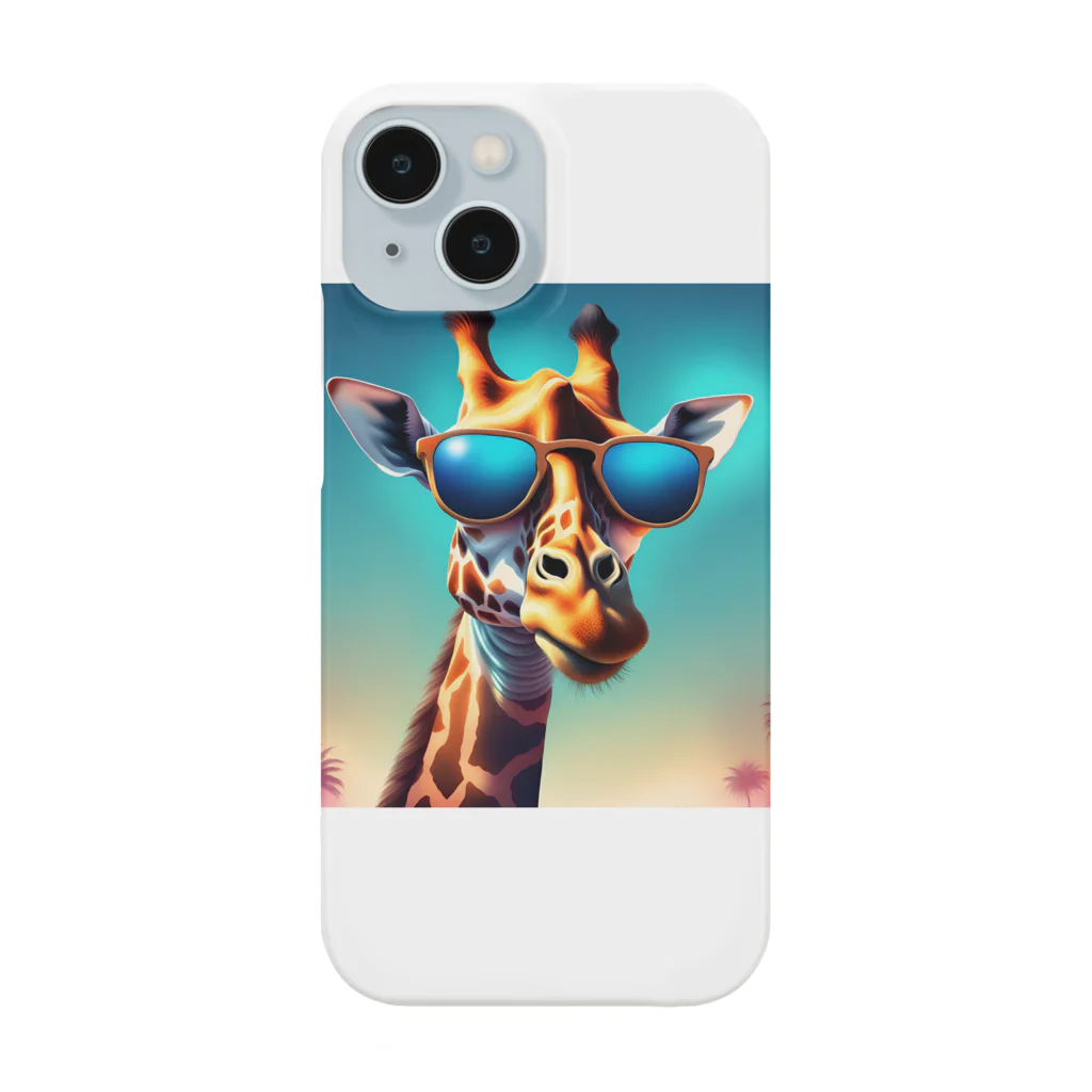 GIRAFFEのサングラスをかけたキリン Smartphone Case