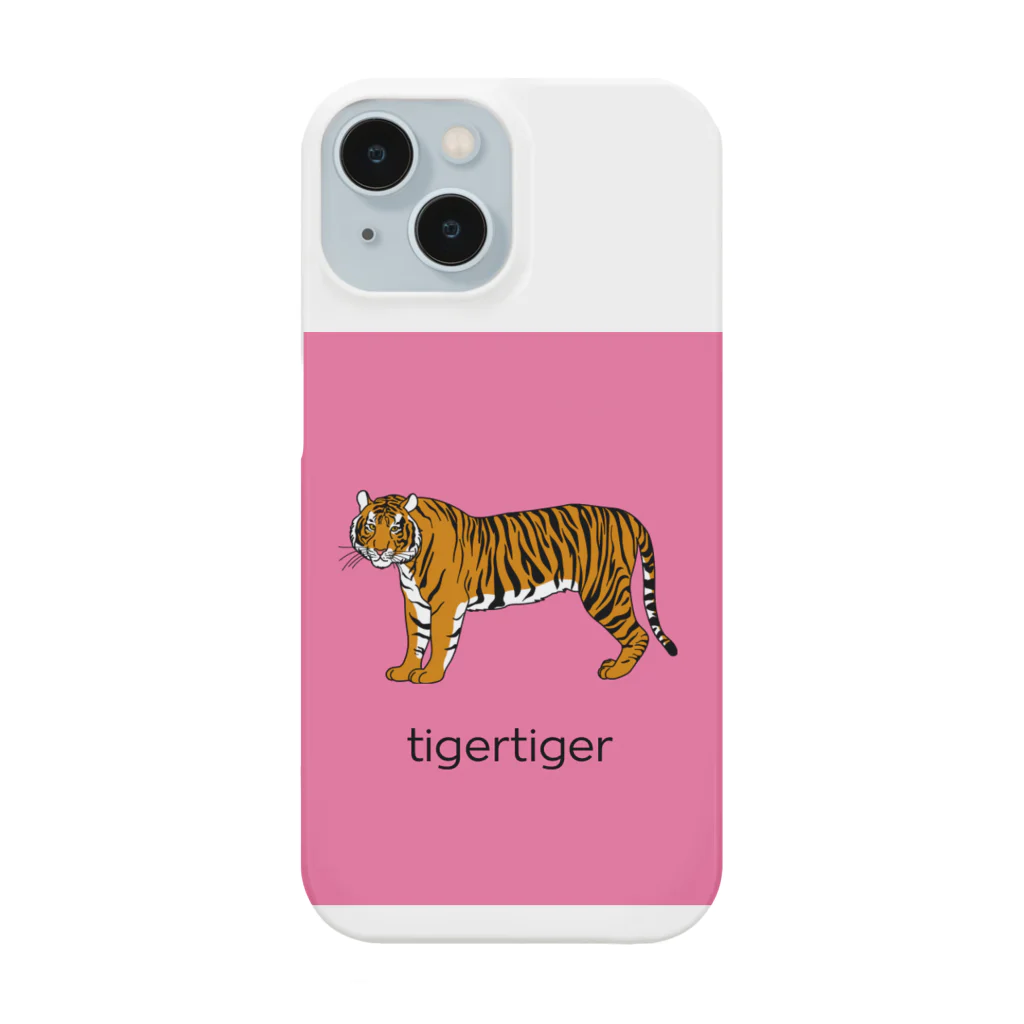 tigertigerの tigertiger ピンク スマホケース